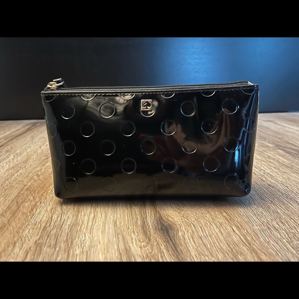 Kate Spade Little Shiloh Faux Patent Leather Makeup Bag
